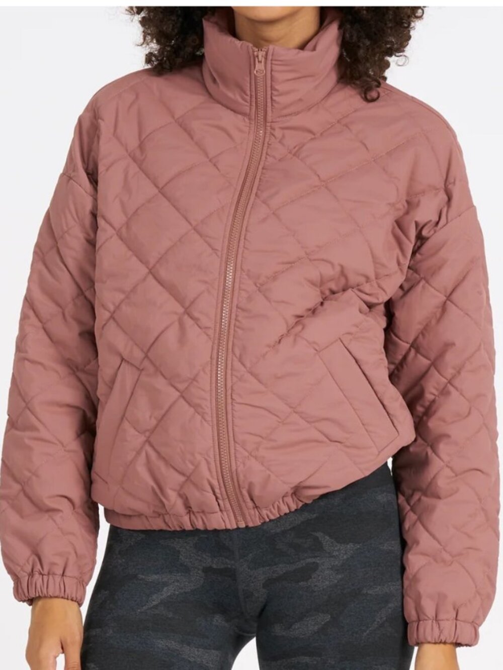 Vuori Echo Insulated Bomber Jacket Terracotta